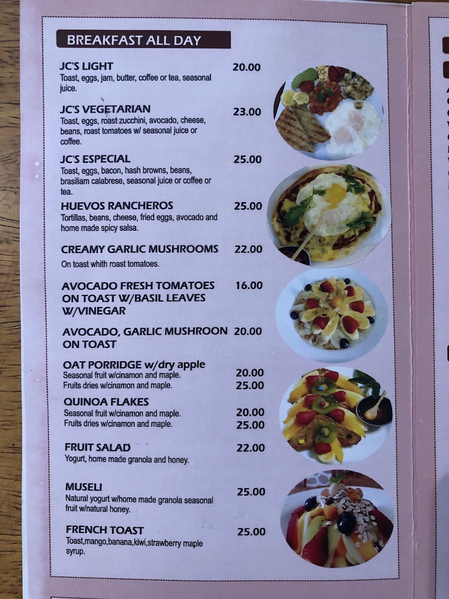 Menu Jc's Cafe Cusco-10